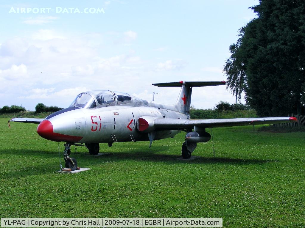 YL-PAG, Aero L-29 Delfin C/N 491273, Aero L-29 Delphin at Breighton Airfield