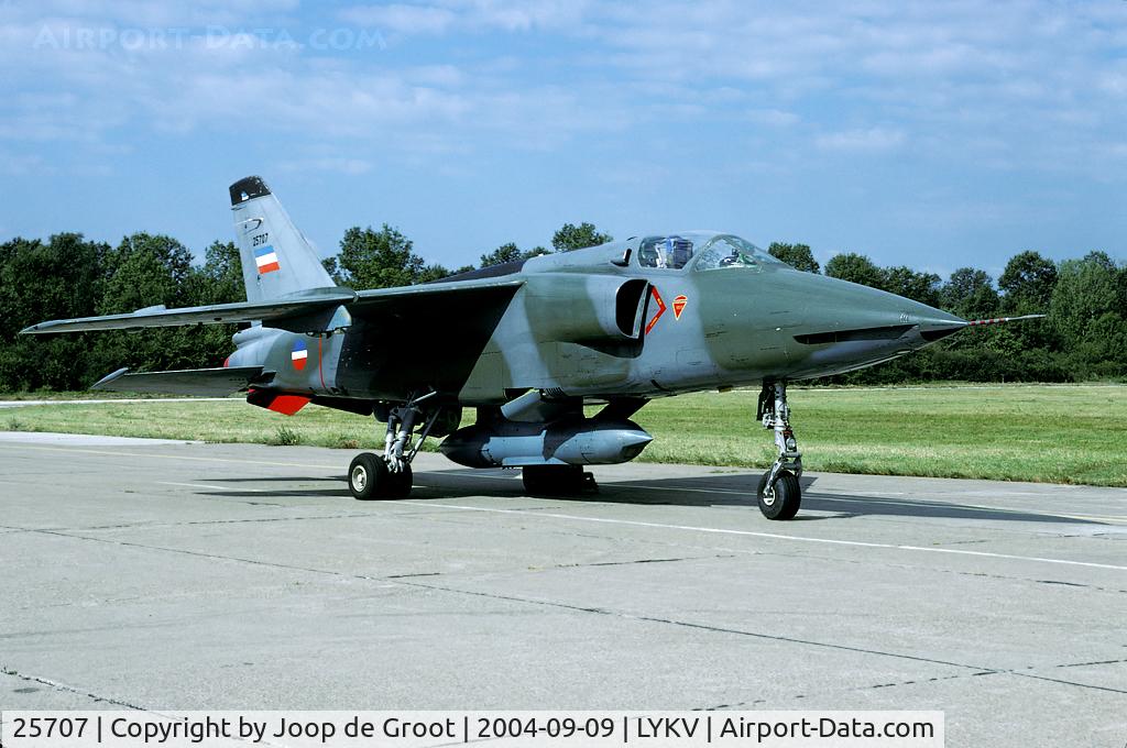 25707, Soko IJ-22 Orao C/N Not found 25707, Unarmed recce version of the Soko J-22 Orao.