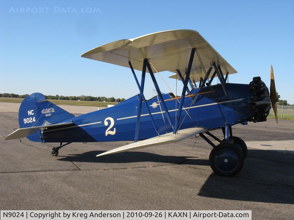 N9024, 1928 Curtiss-Wright Travel Air 4000 C/N 826, Curtiss Wright Travel Air 4000 at the fuel pump.