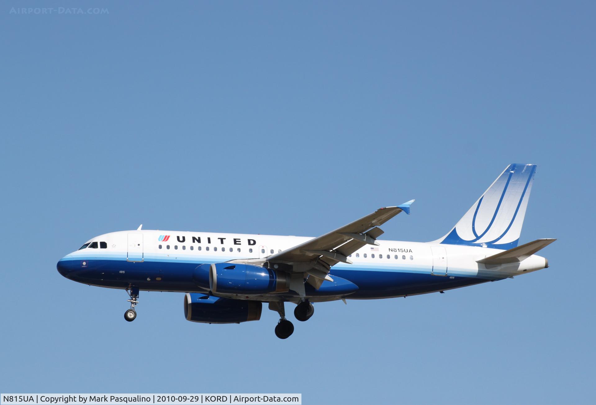 N815UA, 1998 Airbus A319-131 C/N 867, Airbus A319