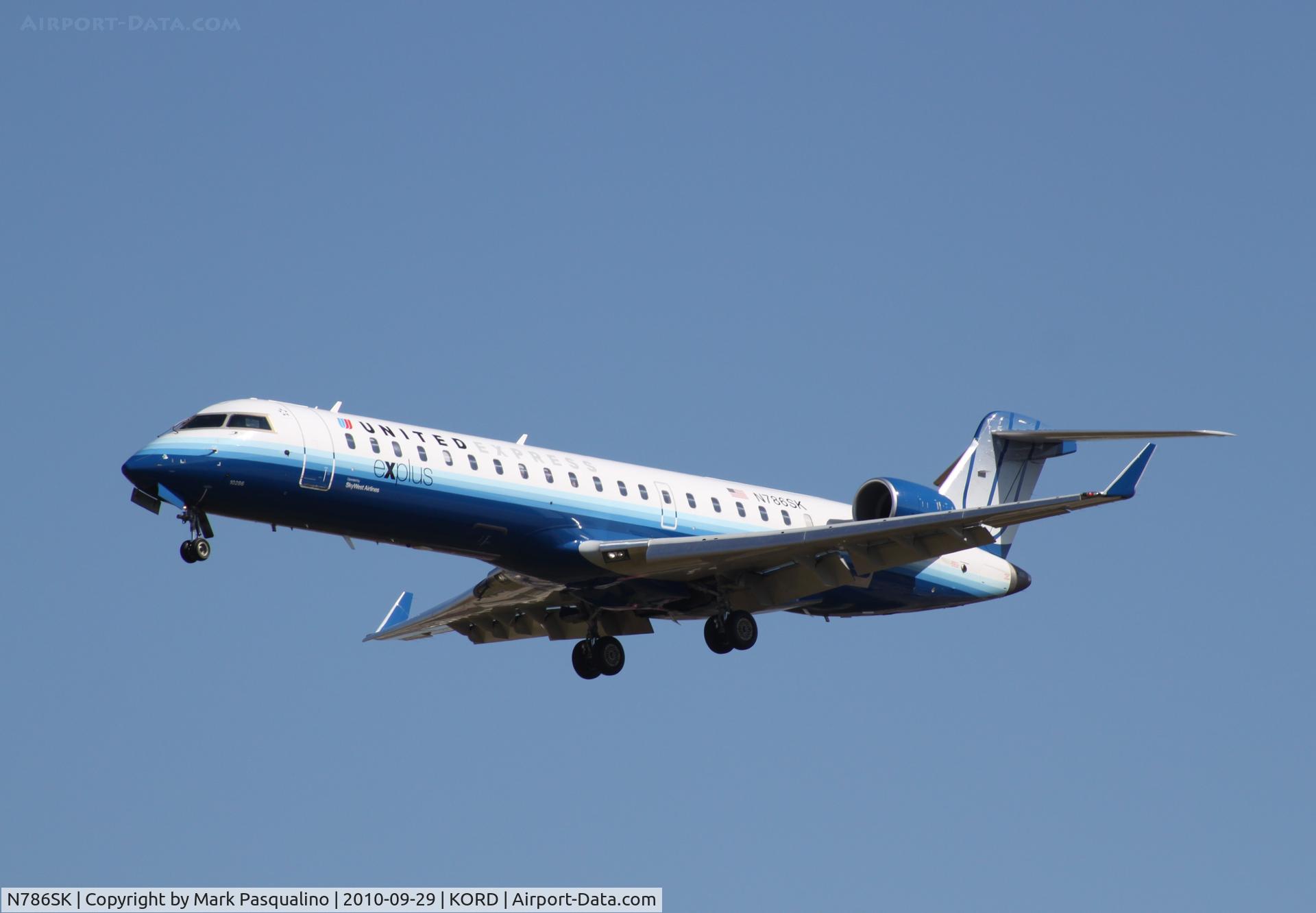 N786SK, 2009 Bombardier CRJ-700 (CL-600-2C10) Regional Jet C/N 10286, CL-600-2C10