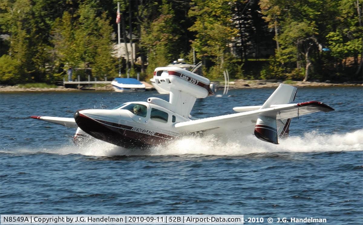 N8549A, 1991 Aerofab Inc LAKE 250 C/N 111, on take off