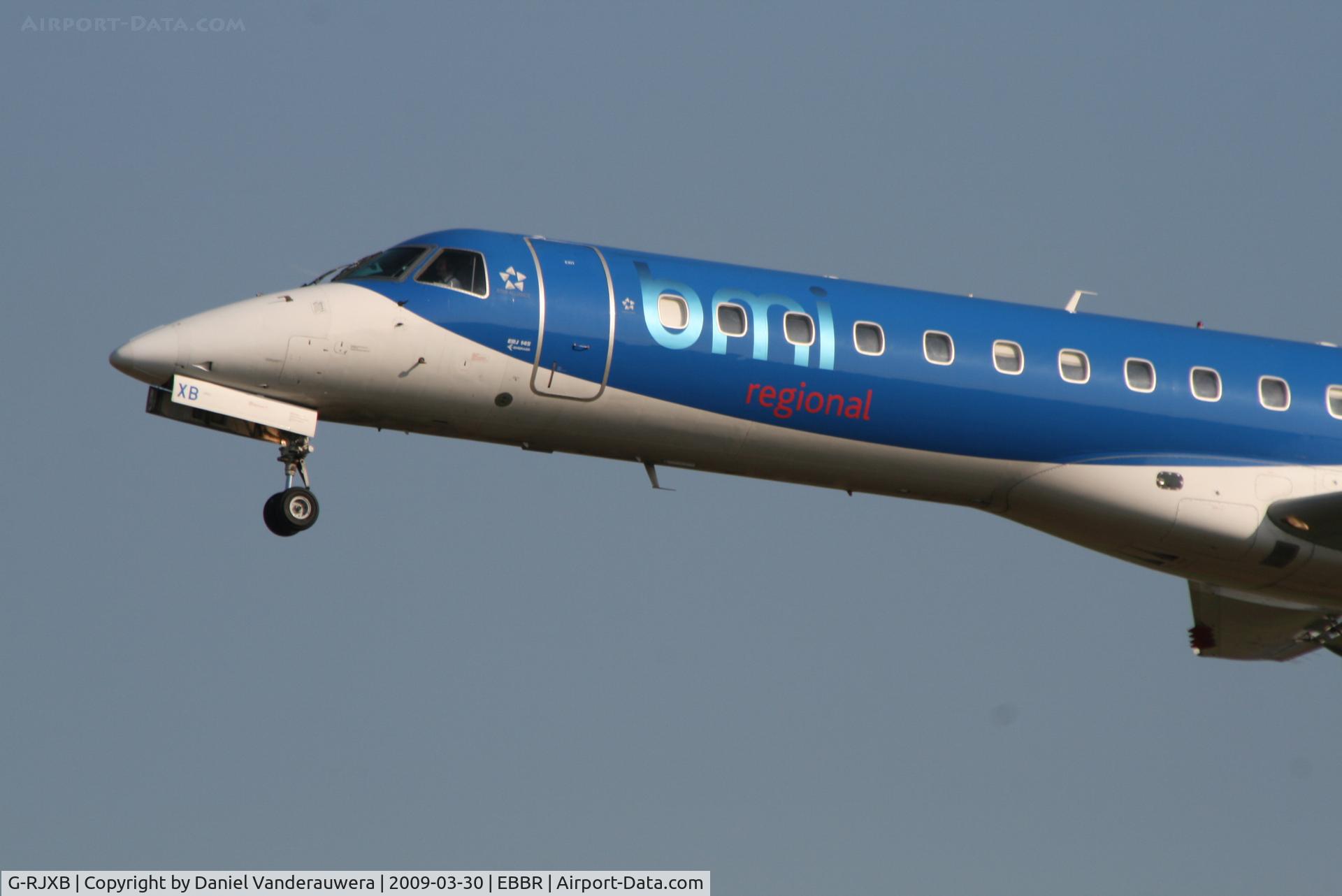 G-RJXB, 1999 Embraer EMB-145EP (ERJ-145EP) C/N 145142, Arrival of flight BD145 to RWY 25L