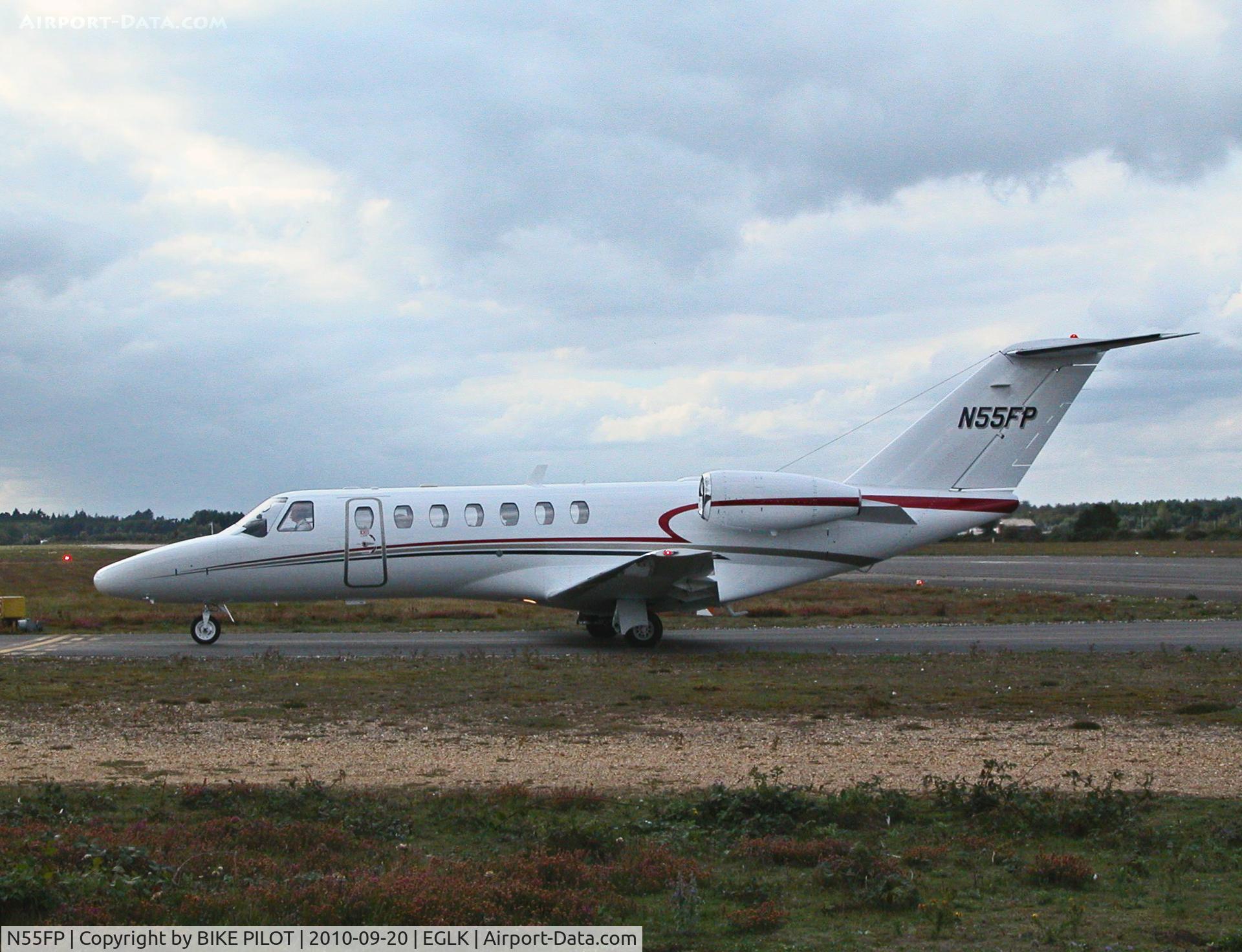N55FP, 2007 Cessna 525B CitationJet CJ3 C/N 525B0153, Taxying to the terminal