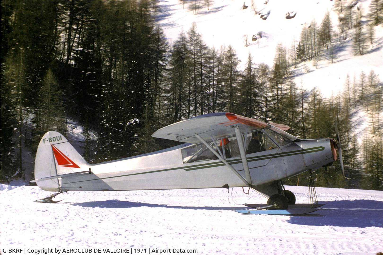 G-BKRF, 1953 Piper L-18C Super Cub C/N 18-1525, In 1971,when she was the F-BOUI...