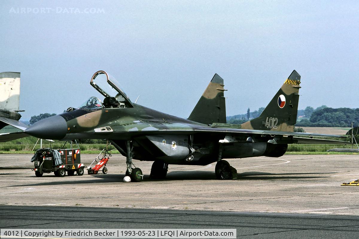 4012, Mikoyan-Gurevich MiG-29 C/N 2960532040, MiG-29A at Cambrai