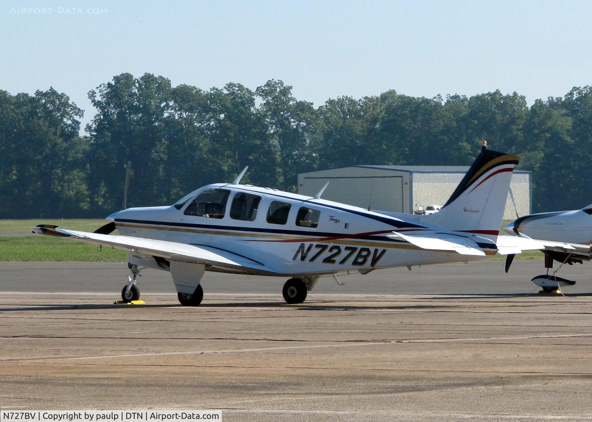 N727BV, 1970 Beech A36 Bonanza 36 C/N E-239, At Downtown Shreveport.