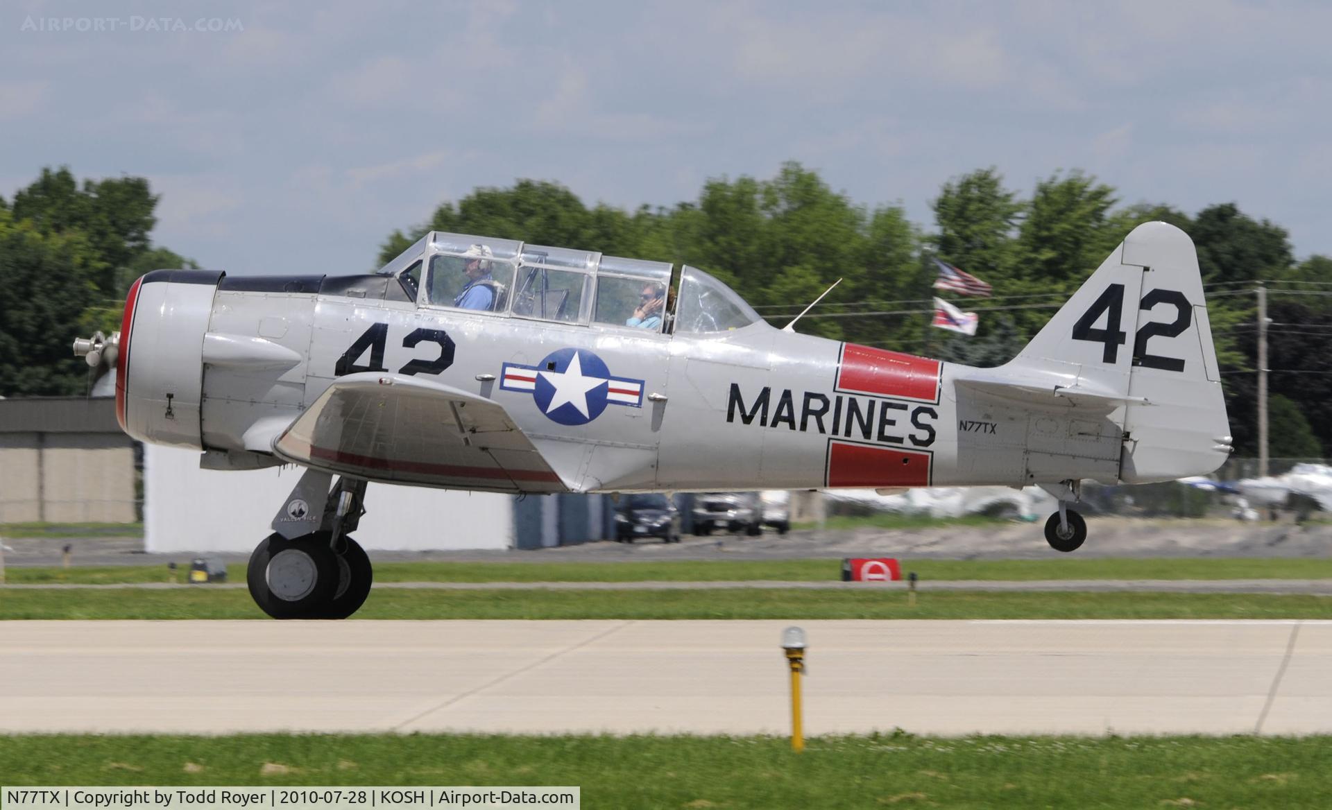 N77TX, North American AT-6A Texan C/N 78-6698, EAA AIRVENTURE 2010