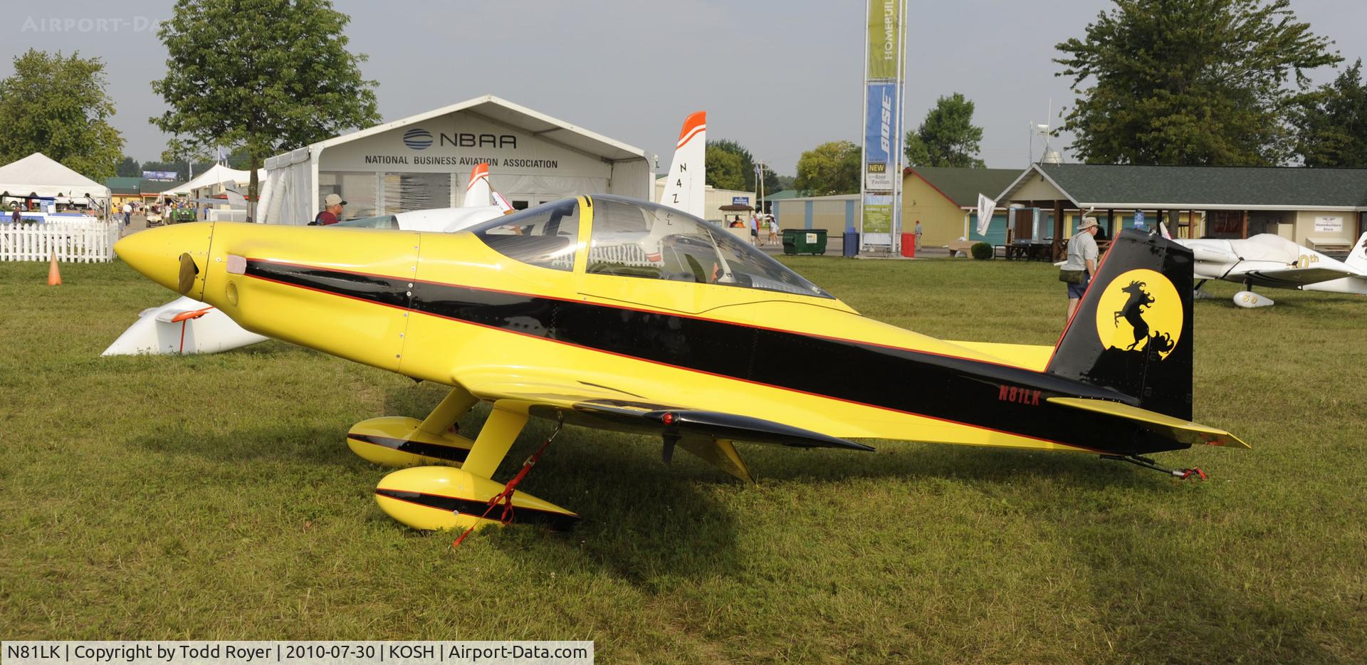 N81LK, 1981 Bushby Mustang II C/N MII-579, EAA AIRVENTURE 2010