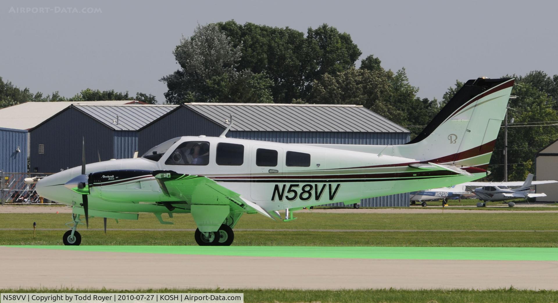 N58VV, 1980 Beech 58P Baron C/N TJ-324, EAA AIRVENTURE 2010
