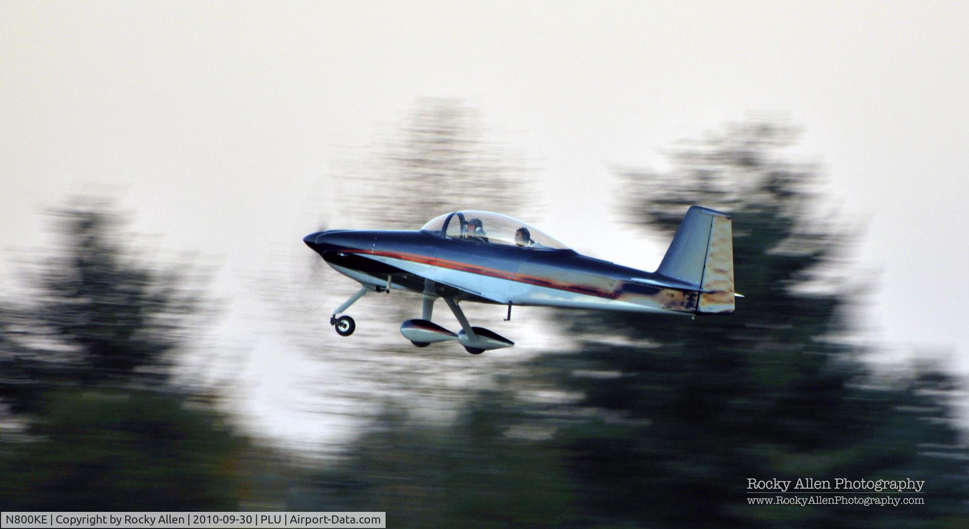 N800KE, 2008 Vans RV-8A C/N 82281, Departing Thun Field