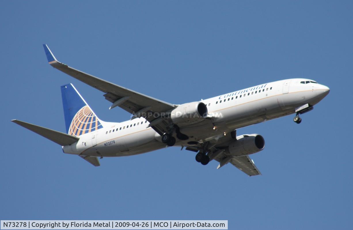 N73278, 2003 Boeing 737-824 C/N 31596, Continental 737-800