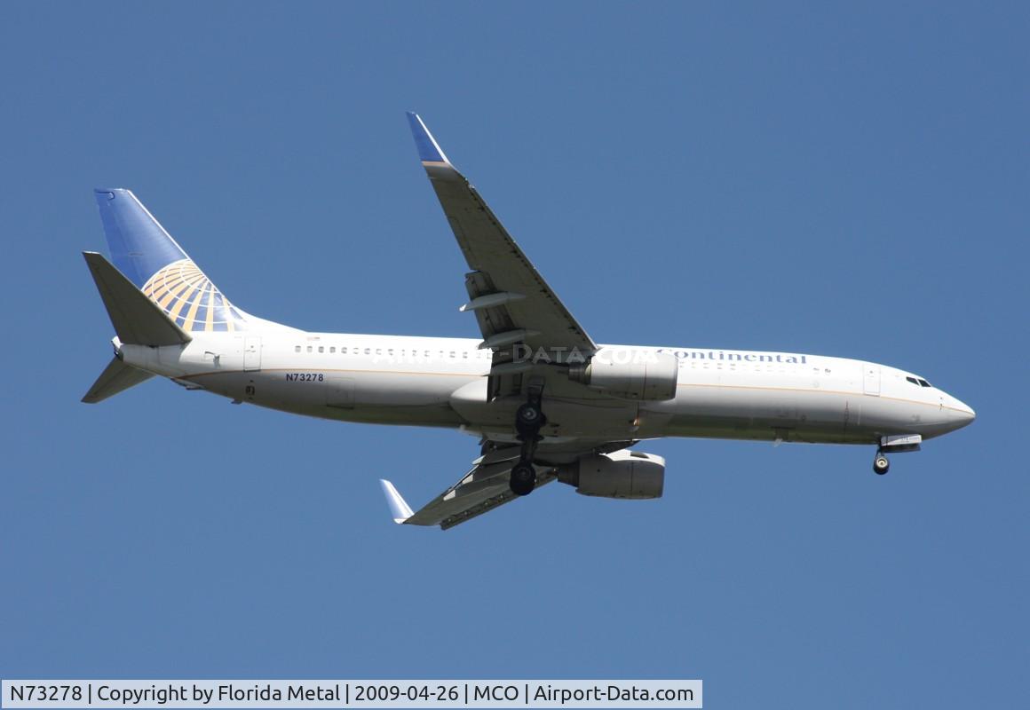 N73278, 2003 Boeing 737-824 C/N 31596, Continental 737-800