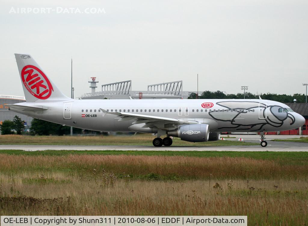 OE-LEB, 2010 Airbus A320-214 C/N 4231, Taking off rwy 18