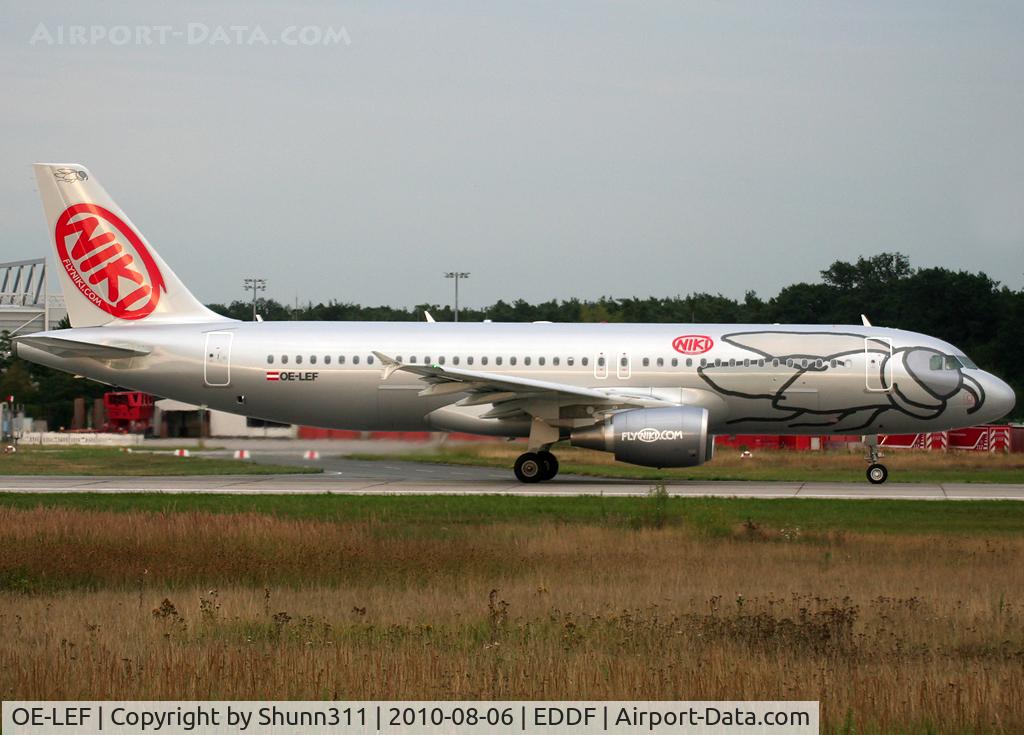 OE-LEF, 2010 Airbus A320-214 C/N 4368, Taking off rwy 18