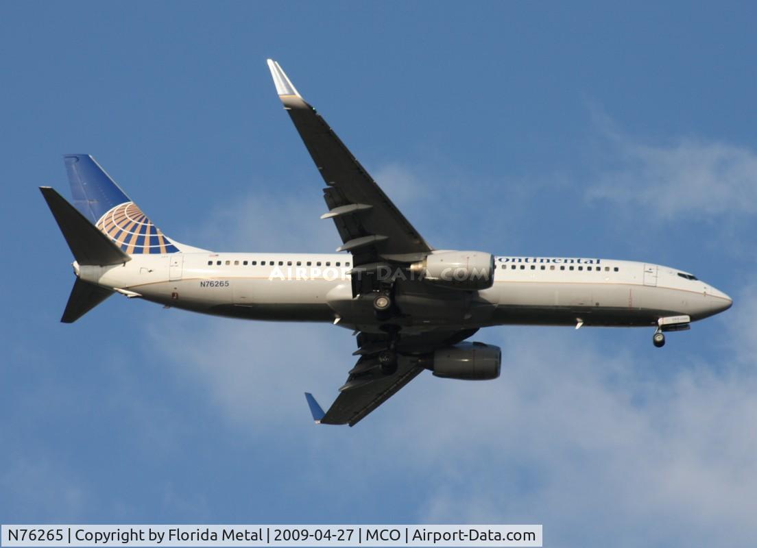 N76265, 2001 Boeing 737-824 C/N 31585, Continental 737-800
