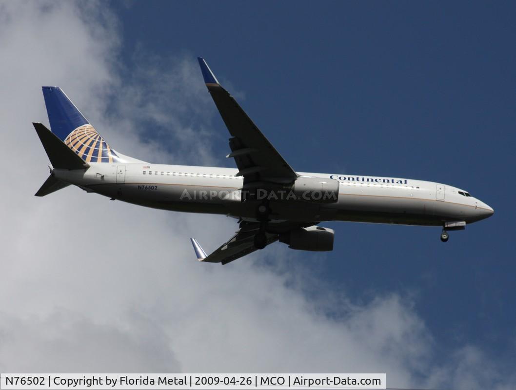 N76502, 2006 Boeing 737-824 C/N 31603, Continental 737-800