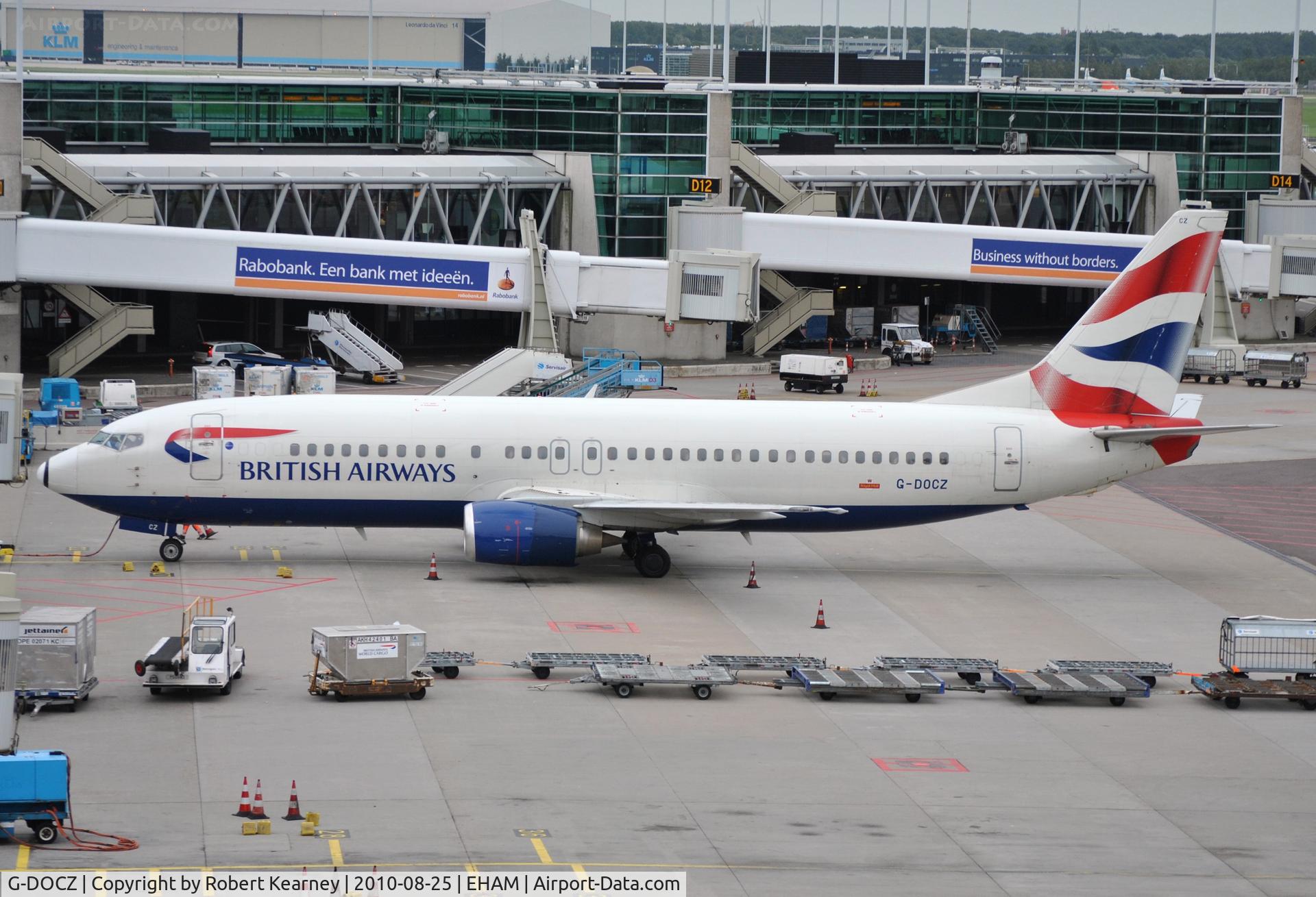 G-DOCZ, 1993 Boeing 737-436 C/N 25858, BAW waiting for push-back