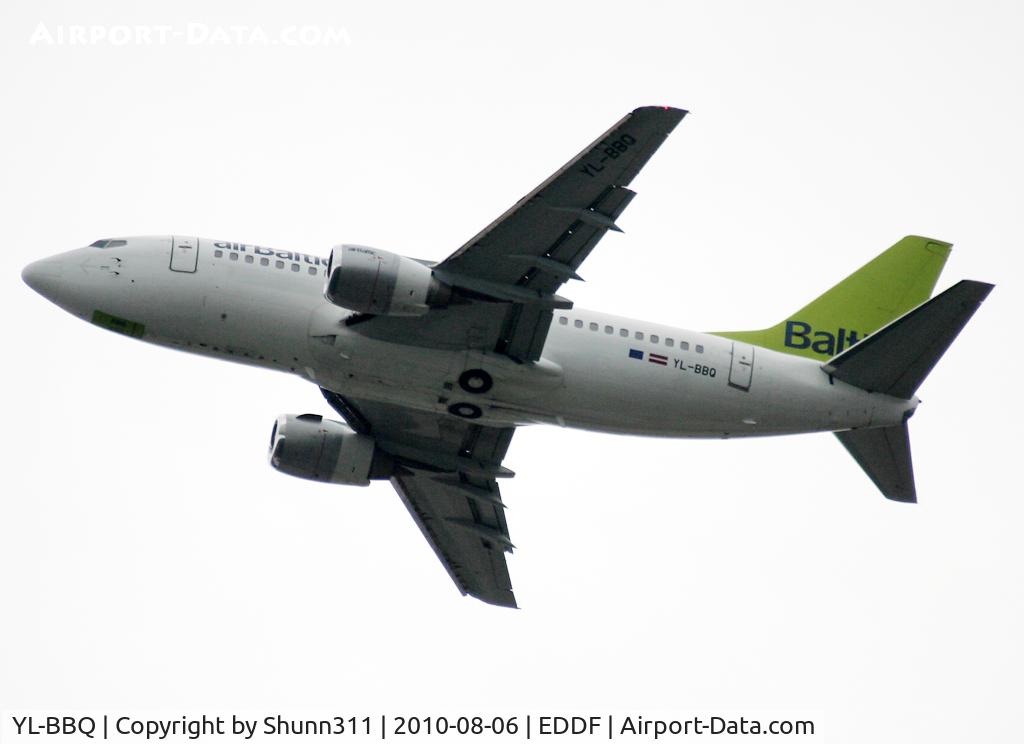 YL-BBQ, 1992 Boeing 737-522 C/N 26691, Taking off rwy 25R