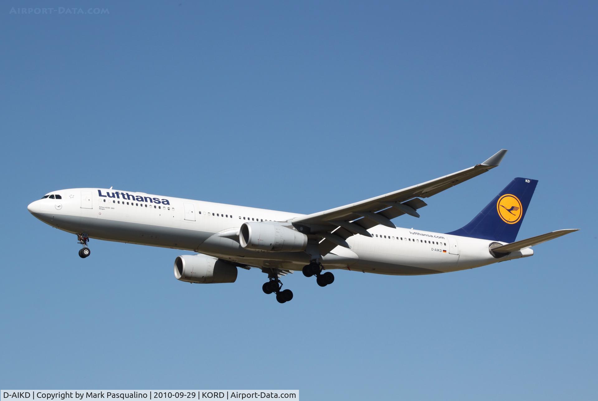 D-AIKD, 2004 Airbus A330-343X C/N 629, Airbus A330-300