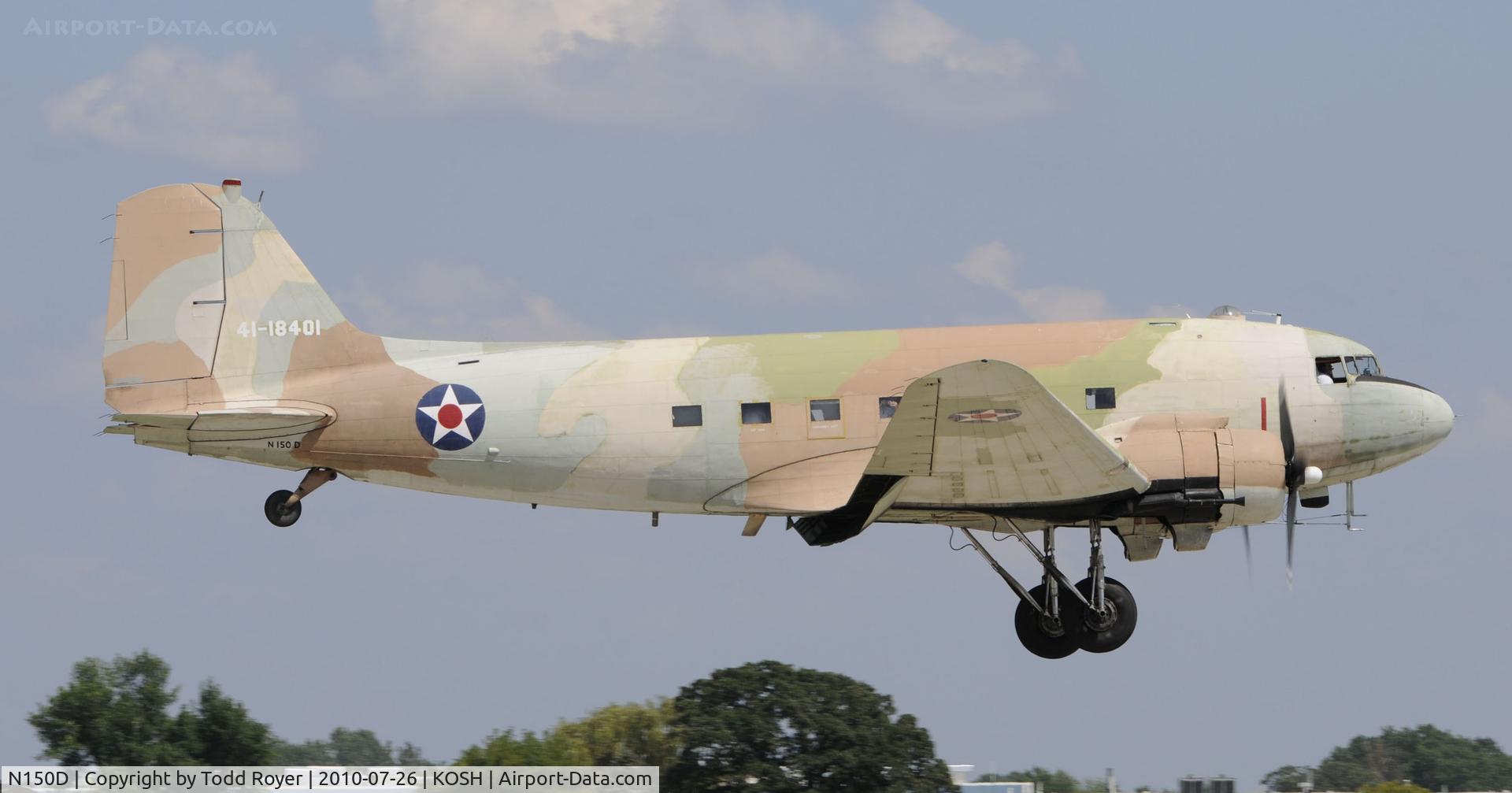 N150D, 1944 Douglas DC3C-S1C3G (C-47A) C/N 20195, EAA AIRVENTURE 2010