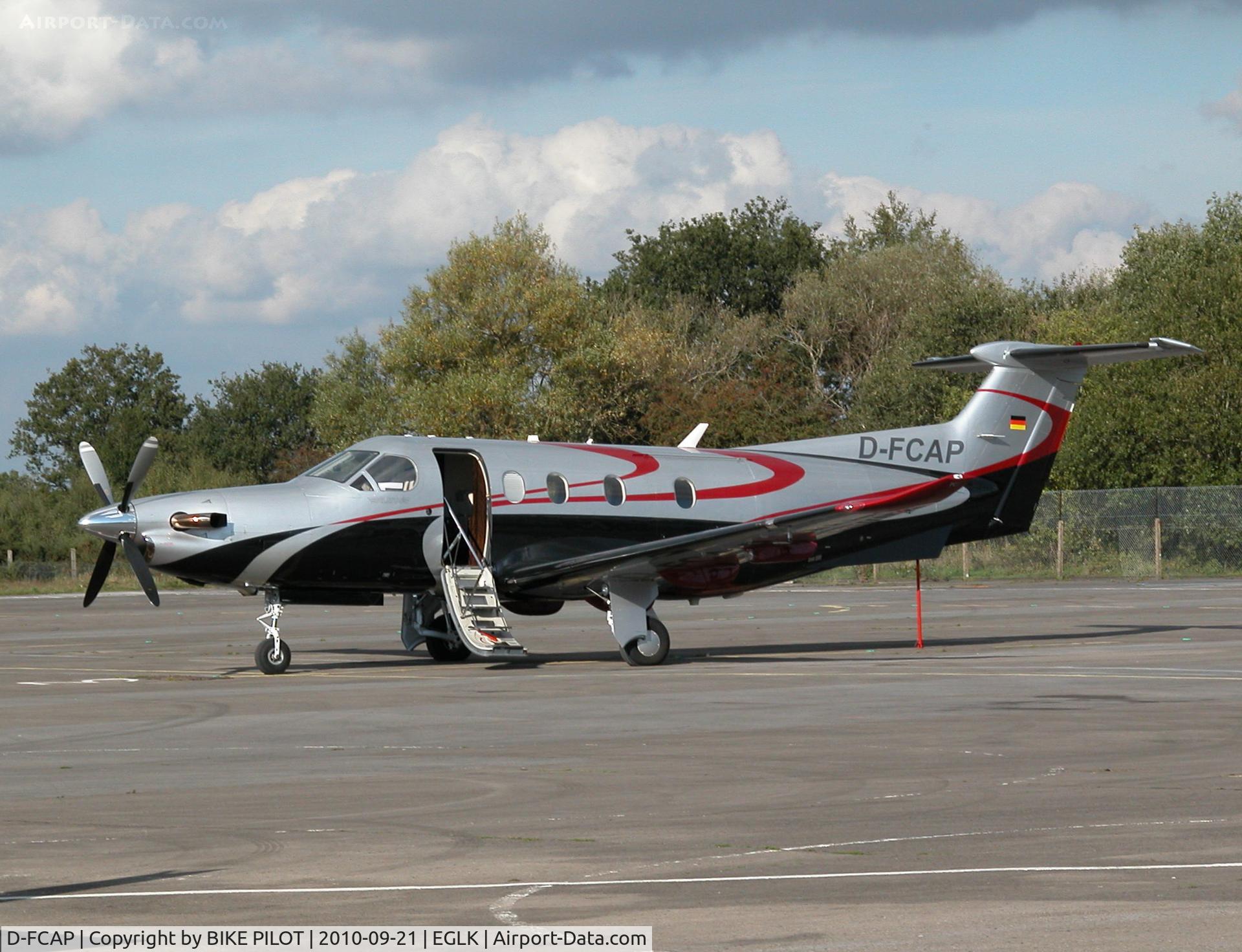 D-FCAP, 2007 Pilatus PC-12/47 C/N 843, Smart Pilatus on the tertminal apron