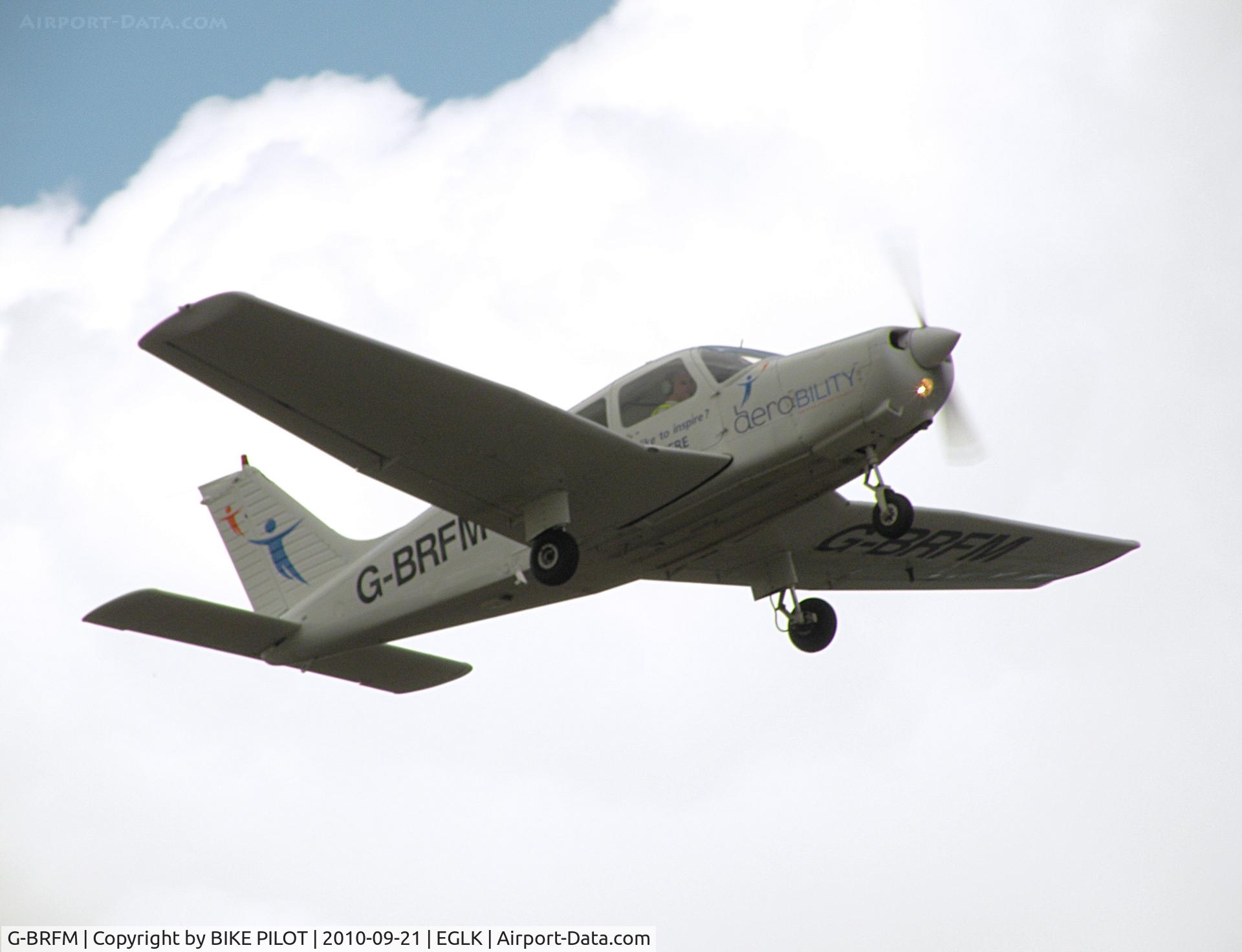 G-BRFM, 1979 Piper PA-28-161 C/N 287916279, Fox Mike climbing away from rwy 07