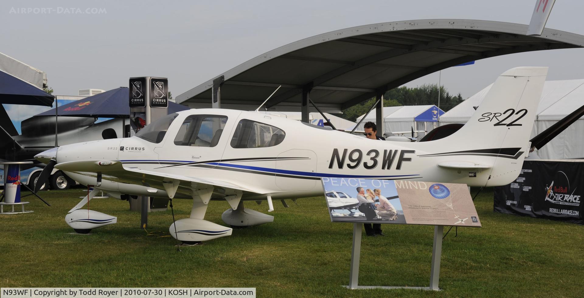 N93WF, 2001 Cirrus SR22 C/N 0087, EAA AIRVENTURE 2010