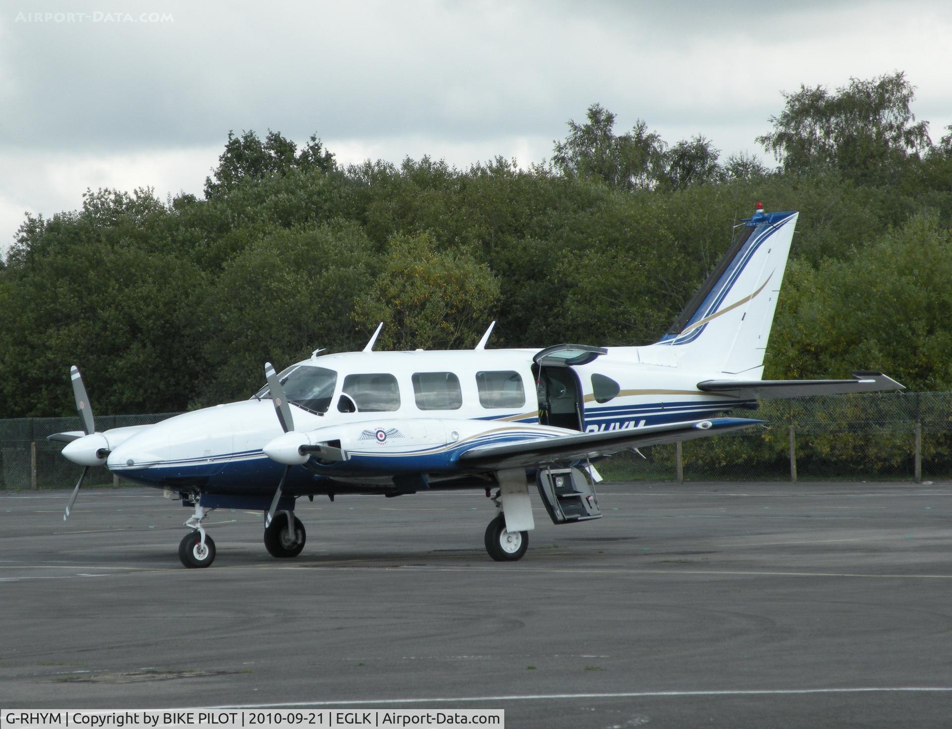 G-RHYM, 1972 Piper PA-31-310 Navajo C/N 31-815, Nice Navajo on the terminal apron