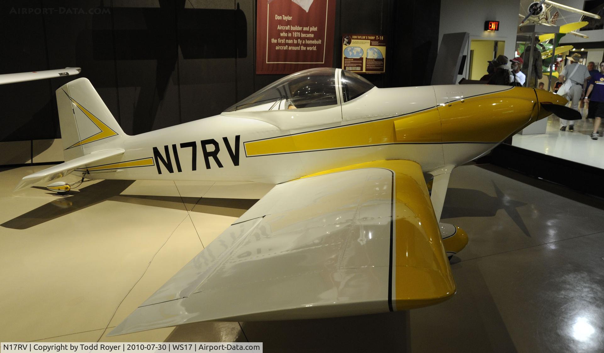N17RV, 1971 Vans RV-3 C/N 173, EAA AIR MUSEUM