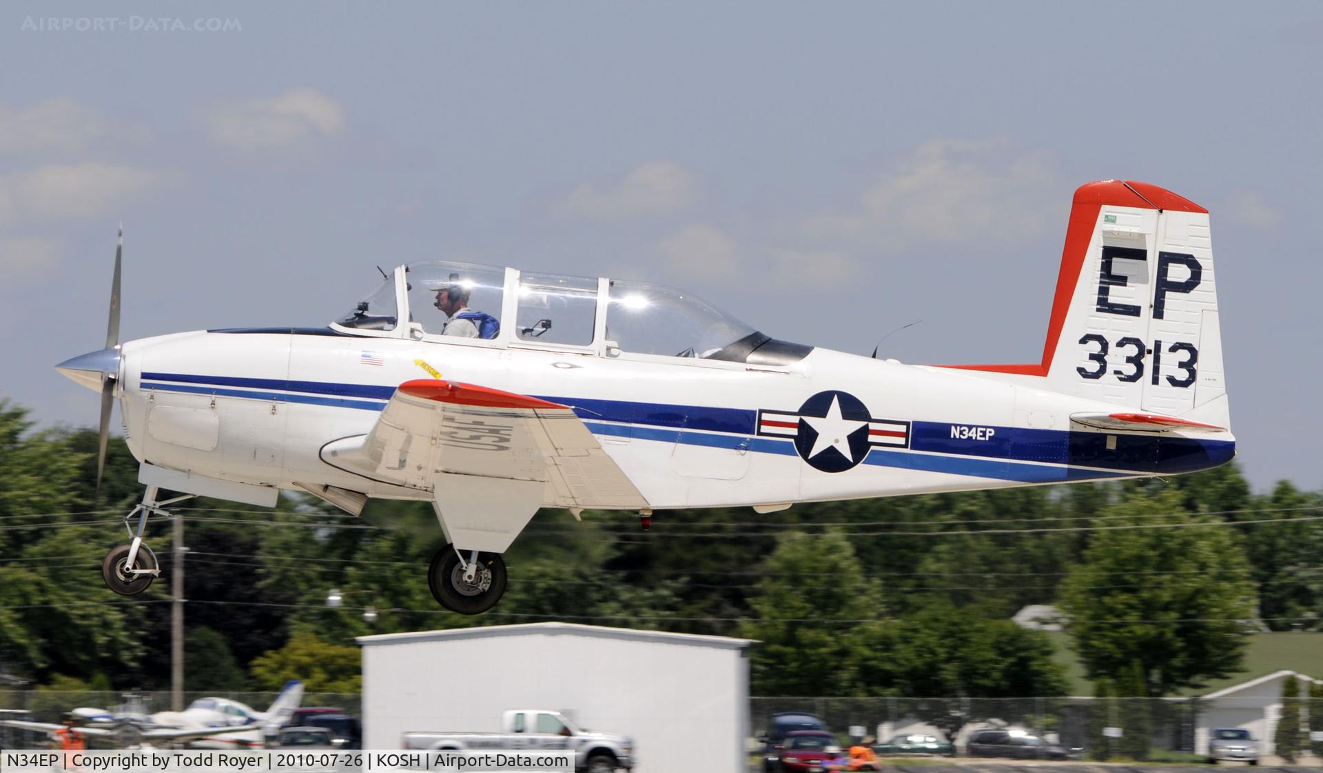 N34EP, Beech T-34-A (A45) Mentor C/N G-74, EAA AIRVENTURE 2010