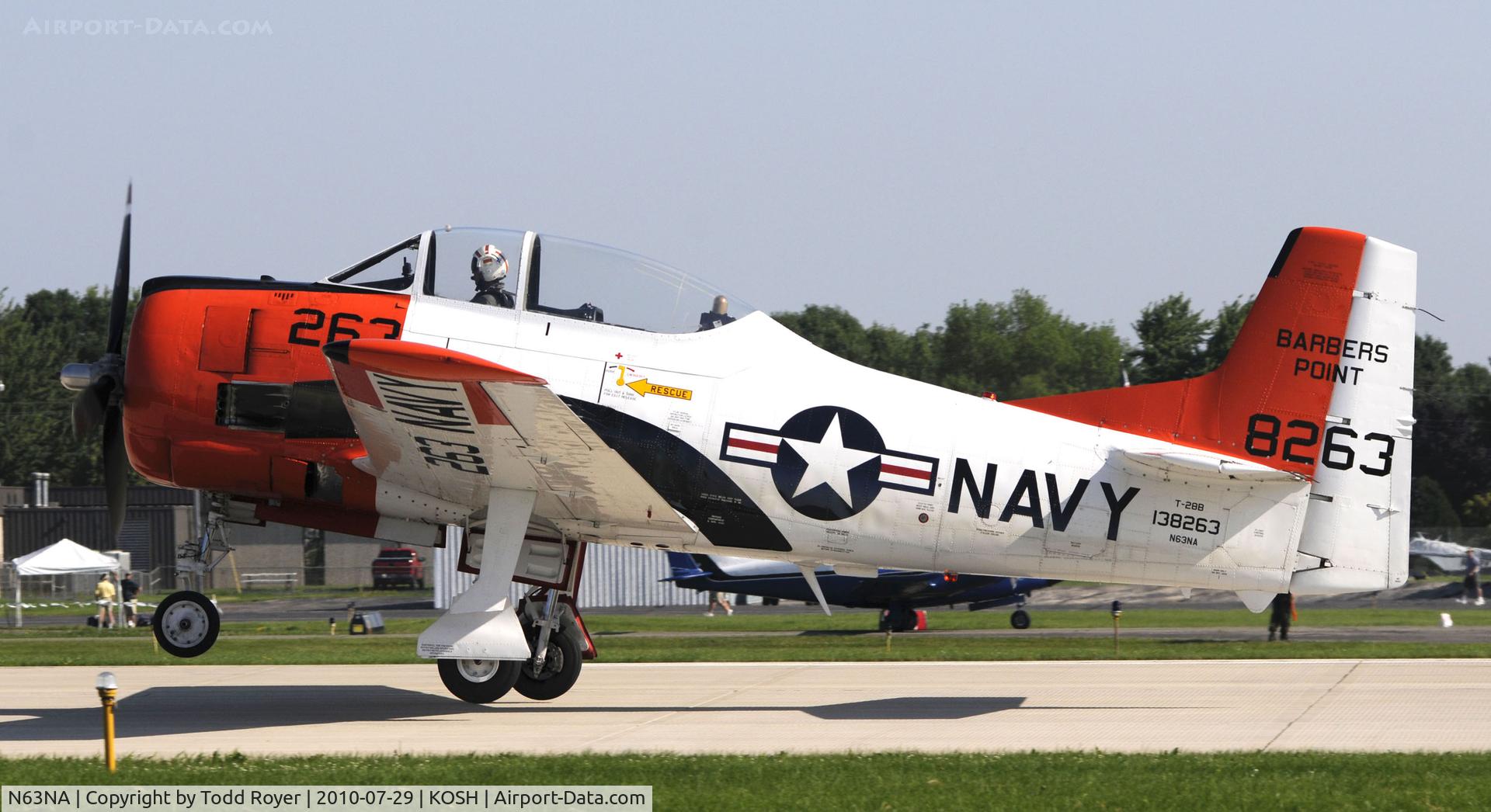 N63NA, 1955 North American T-28B C/N 138263, EAA AIRVENTURE 2010