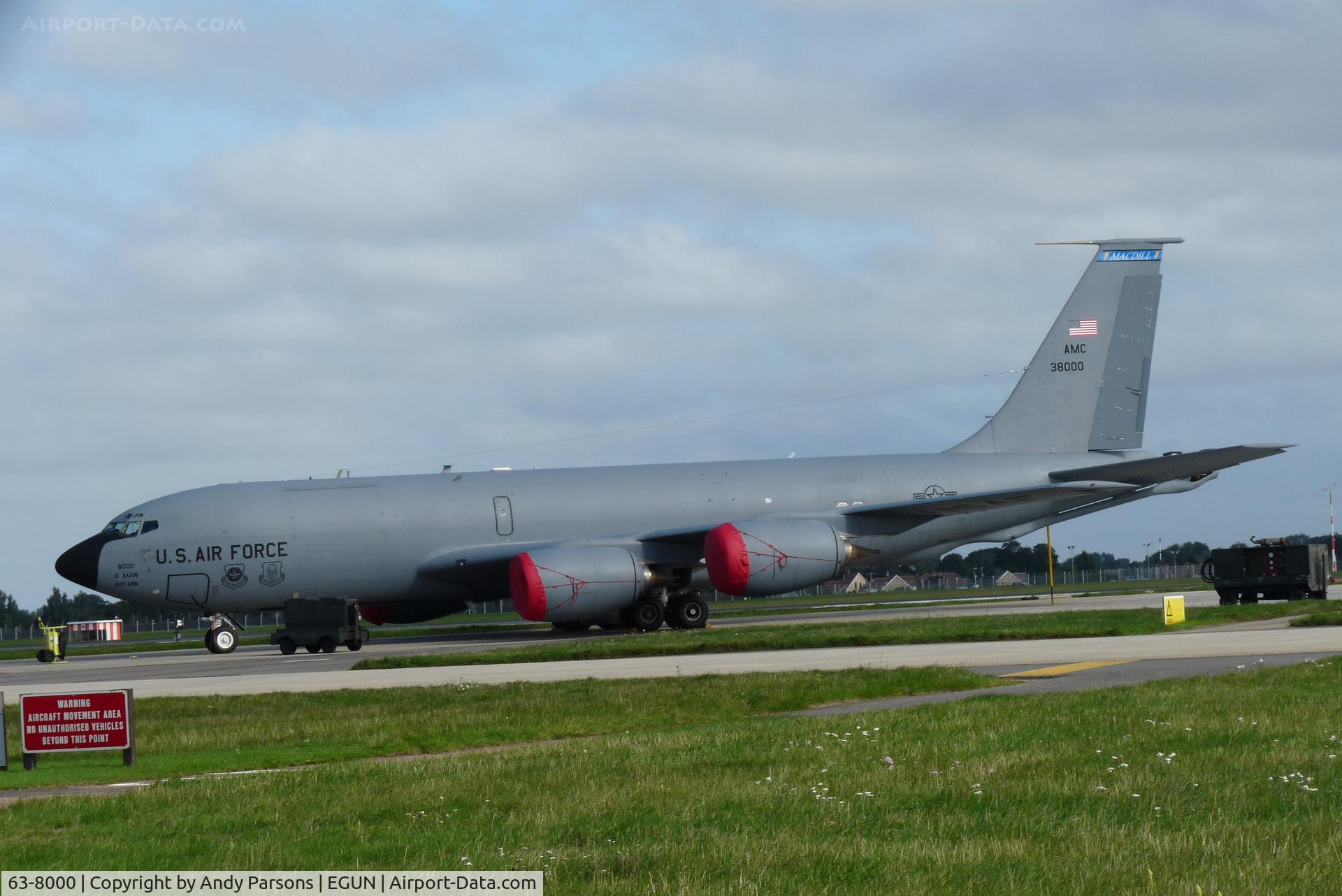 63-8000, 1963 Boeing KC-135R Stratotanker C/N 18617, Visiting Mildenhall