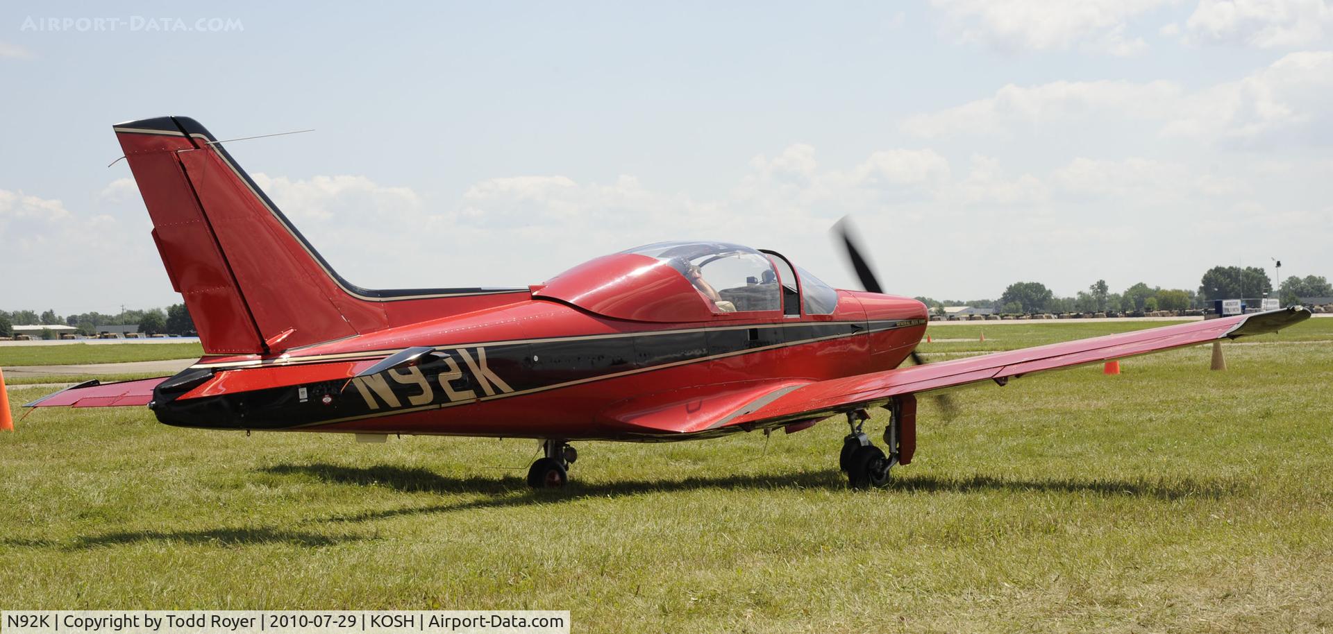 N92K, 1995 General Avia F-22C C/N 006, EAA AIRVENTURE 2010