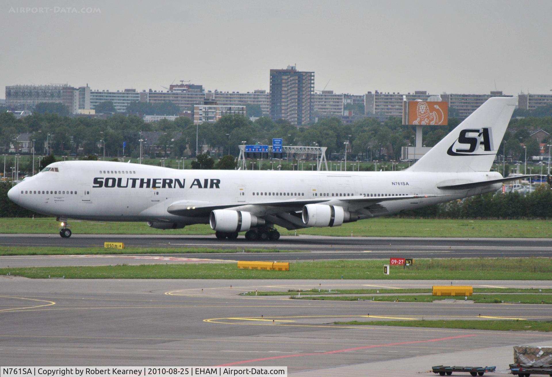 N761SA, 1979 Boeing 747-2F6B C/N 21832, Southern Air coming to a stop on r/w 27