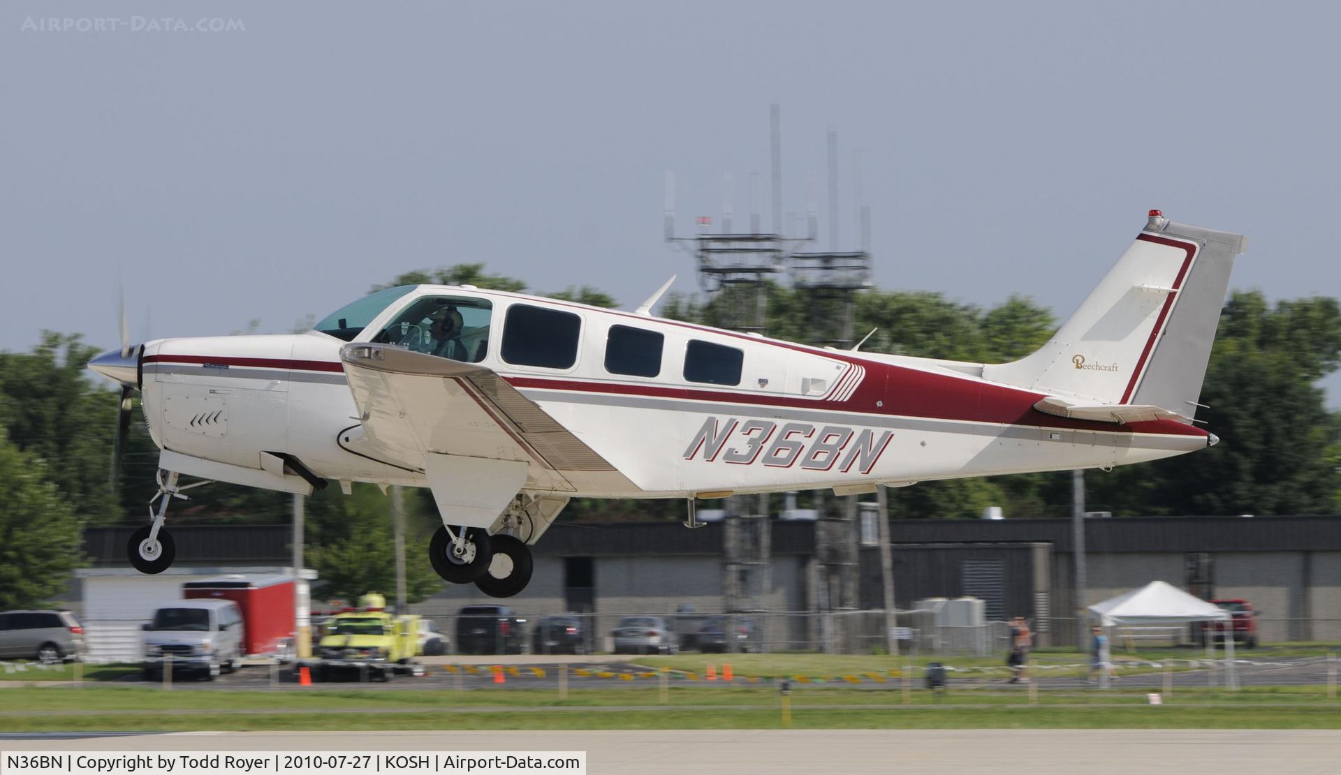 N36BN, 1977 Beech A36 Bonanza 36 C/N E-1058, EAA AIRVENTURE 2010