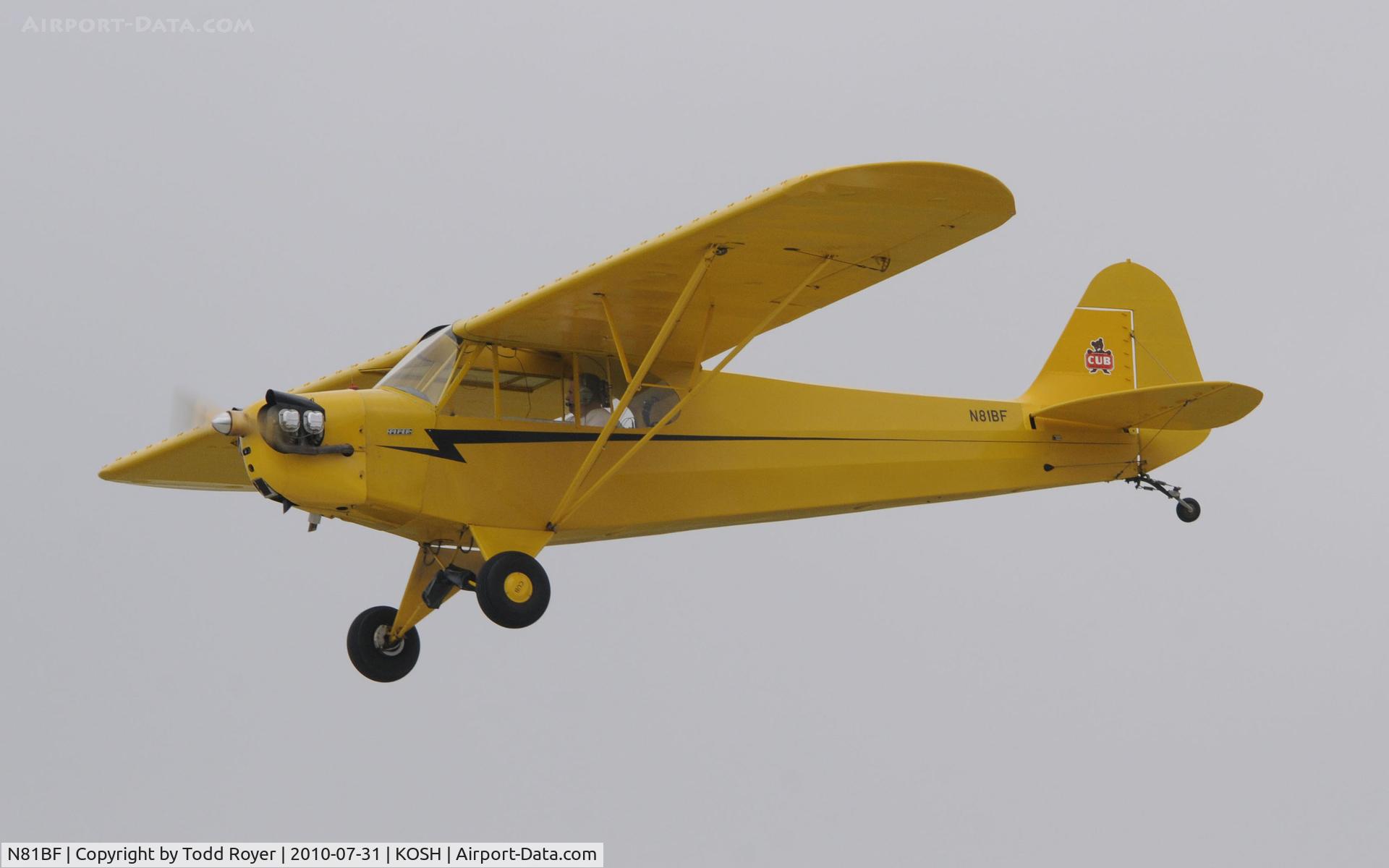 N81BF, Piper J3L-65 Cub C/N 6084, EAA AIRVENTURE 2010