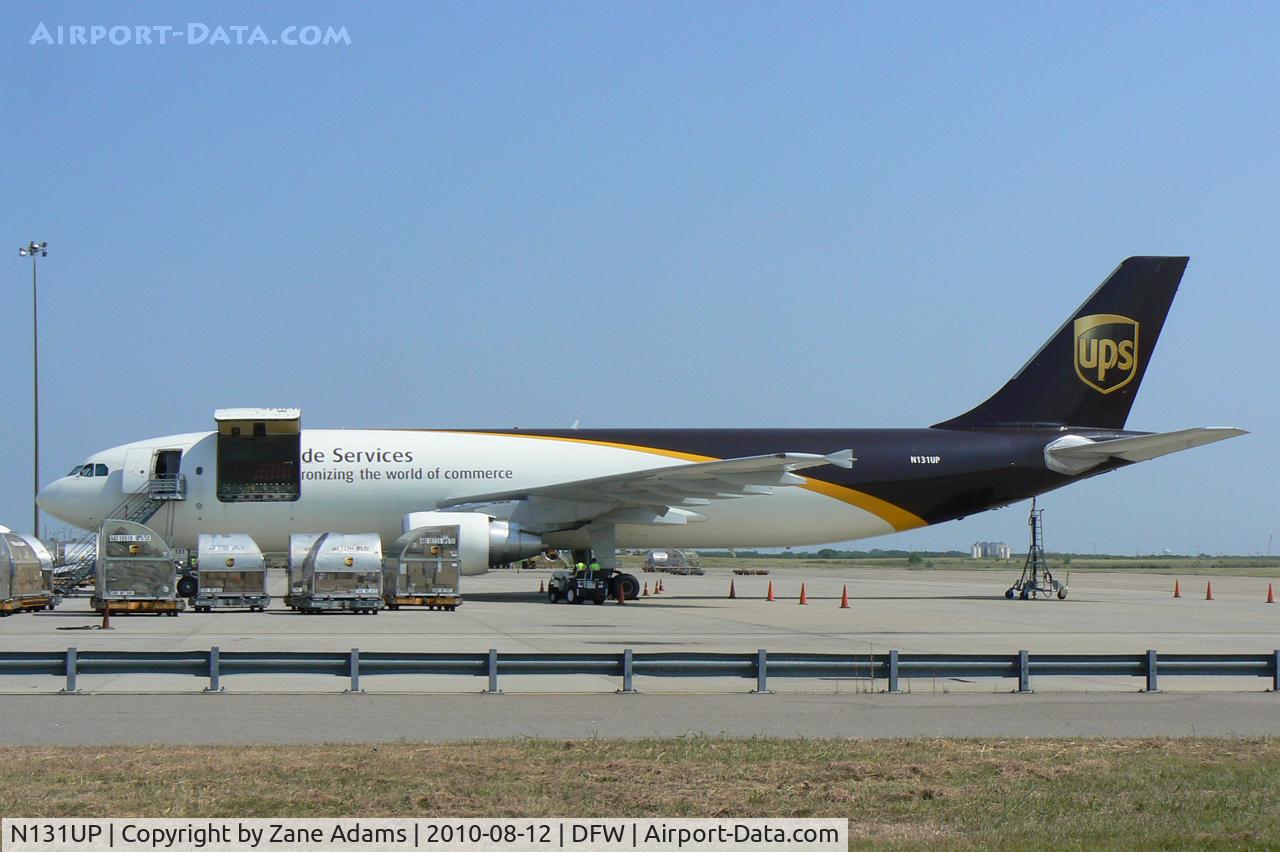 N131UP, 2001 Airbus A300F4-622R C/N 0815, UPS at DFW Airport - West Freight