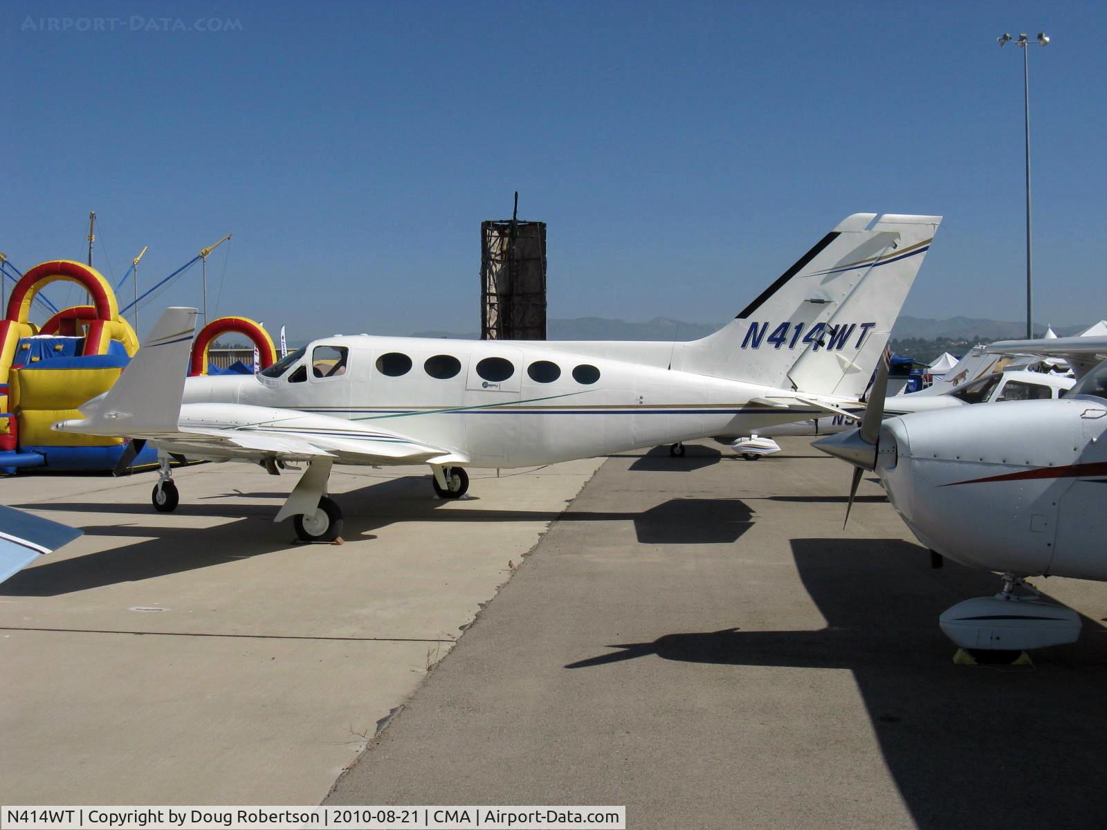N414WT, 1978 Cessna 414A Chancellor C/N 414A0046, 1978 Cessna 414A CHANCELLOR, two Continental TSIO-520-NB 310 Hp each, winglets