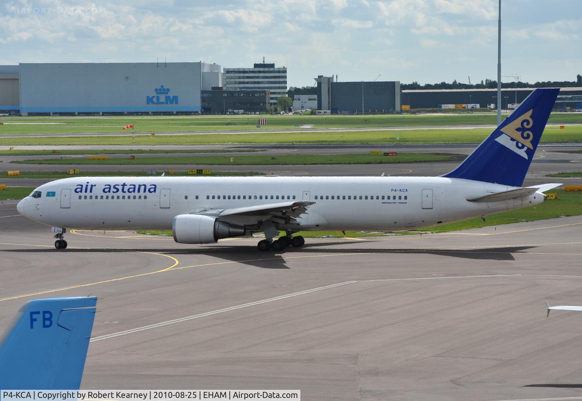 P4-KCA, 1997 Boeing 767-306 C/N 27612, Astana taxiing out for departure