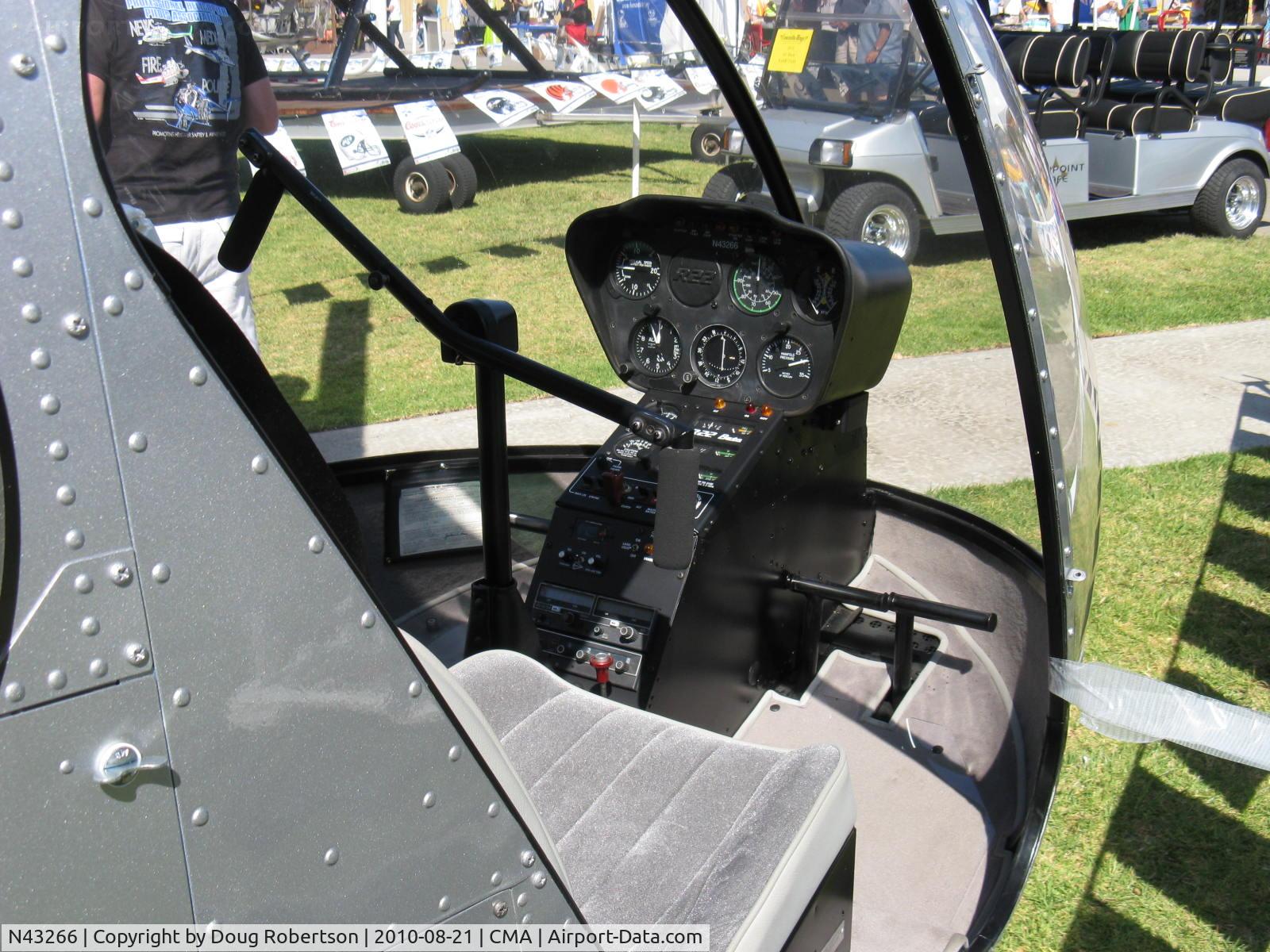 N43266, 1990 Robinson R22 Beta C/N 1268, 1990 Robinson R22 BETA, Lycoming O-320 BC, panel