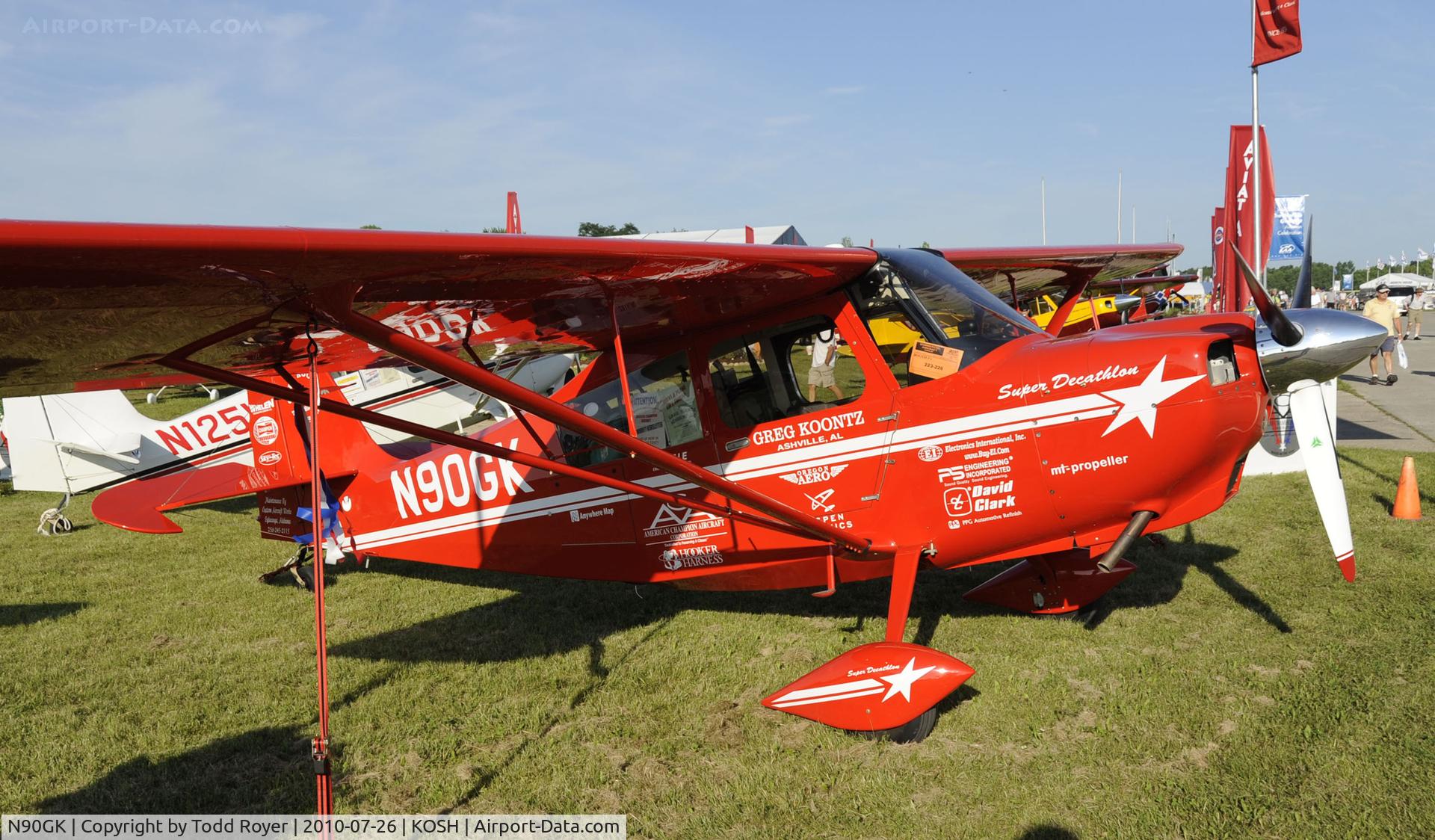 N90GK, American Champion 8KCAB Decathlon C/N 1092-2009, EAA AIRVENTURE 2010