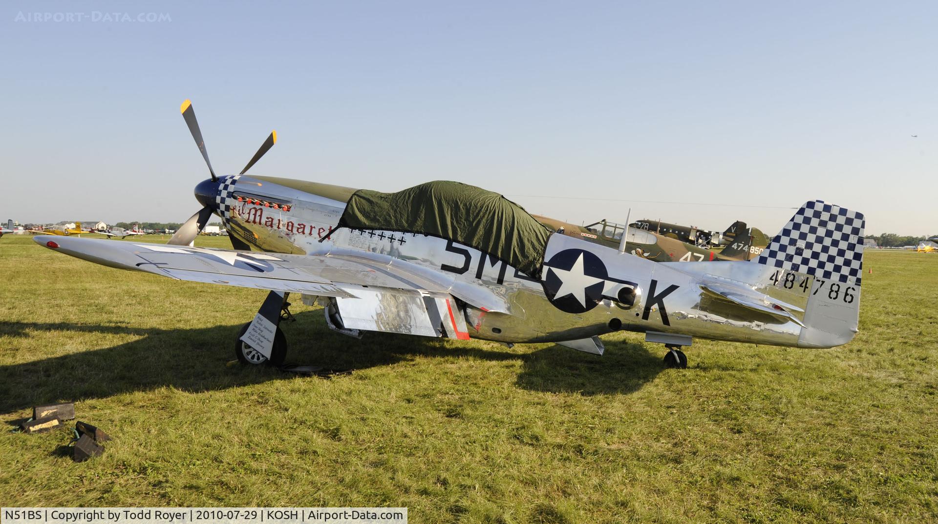 N51BS, 1958 North American P-51D Mustang C/N 44-73822, EAA AIRVENTURE 2010