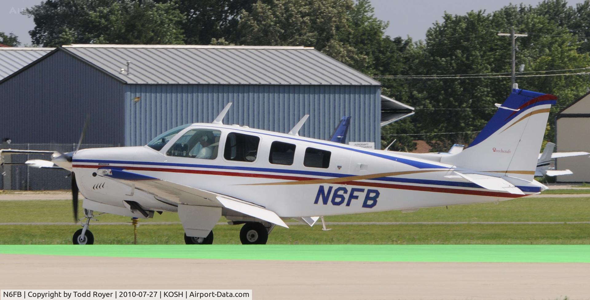 N6FB, 1978 Beech A36 Bonanza 36 C/N E-1318, EAA AIRVENTURE 2010