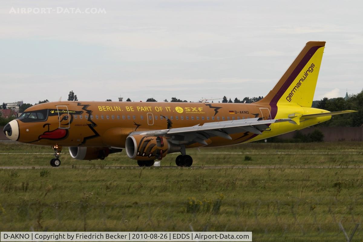 D-AKNO, 1999 Airbus A319-112 C/N 1147, decelerating after touchdown