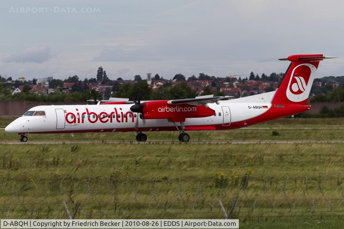D-ABQH, 2009 De Havilland Canada DHC-8-402 Dash 8 C/N 4256, decelerating after touchdown