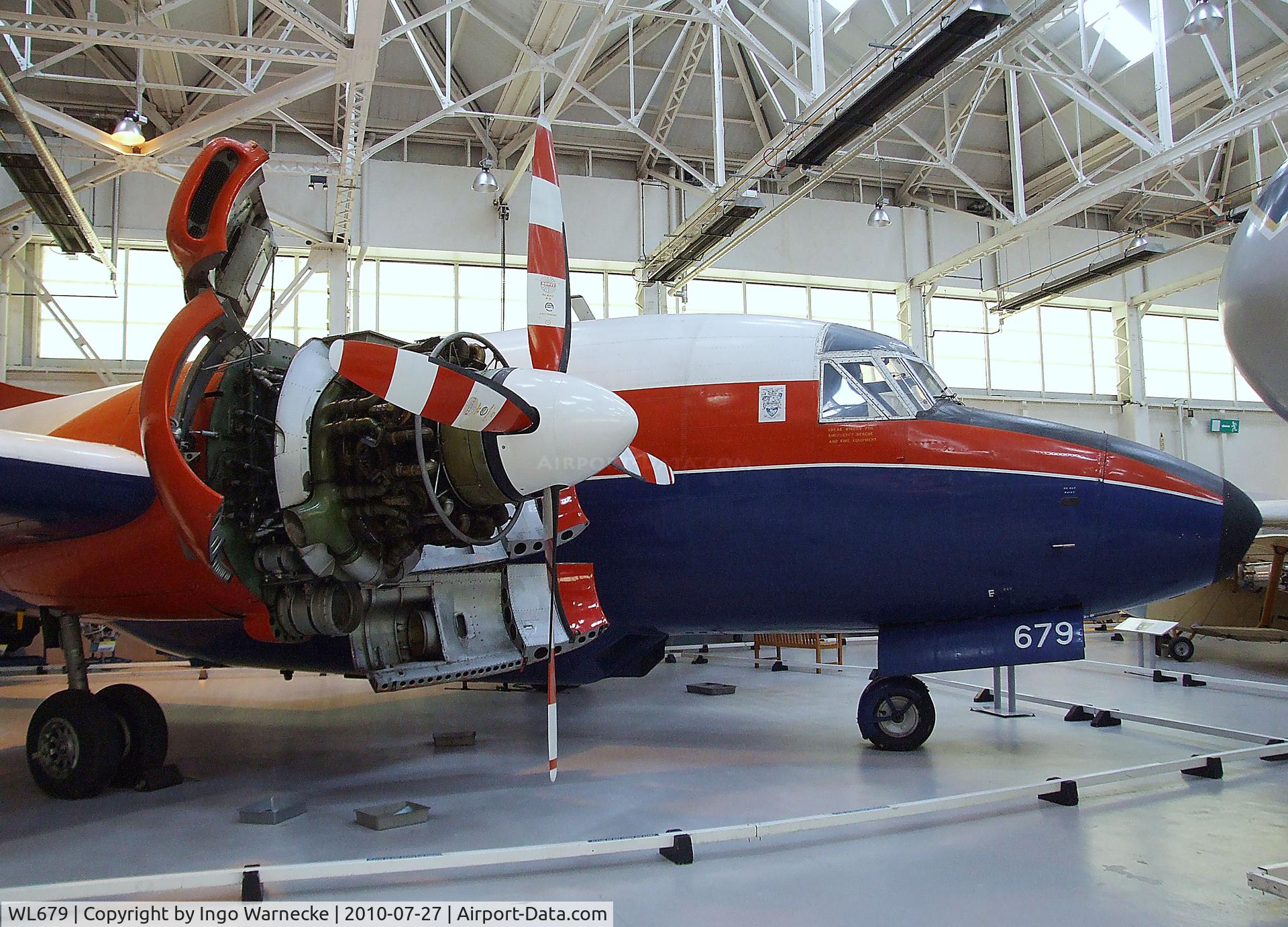 WL679, 1953 Vickers Varsity T.1 C/N Not found WL679, Vickers Varsity T1 at the RAF Museum, Cosford