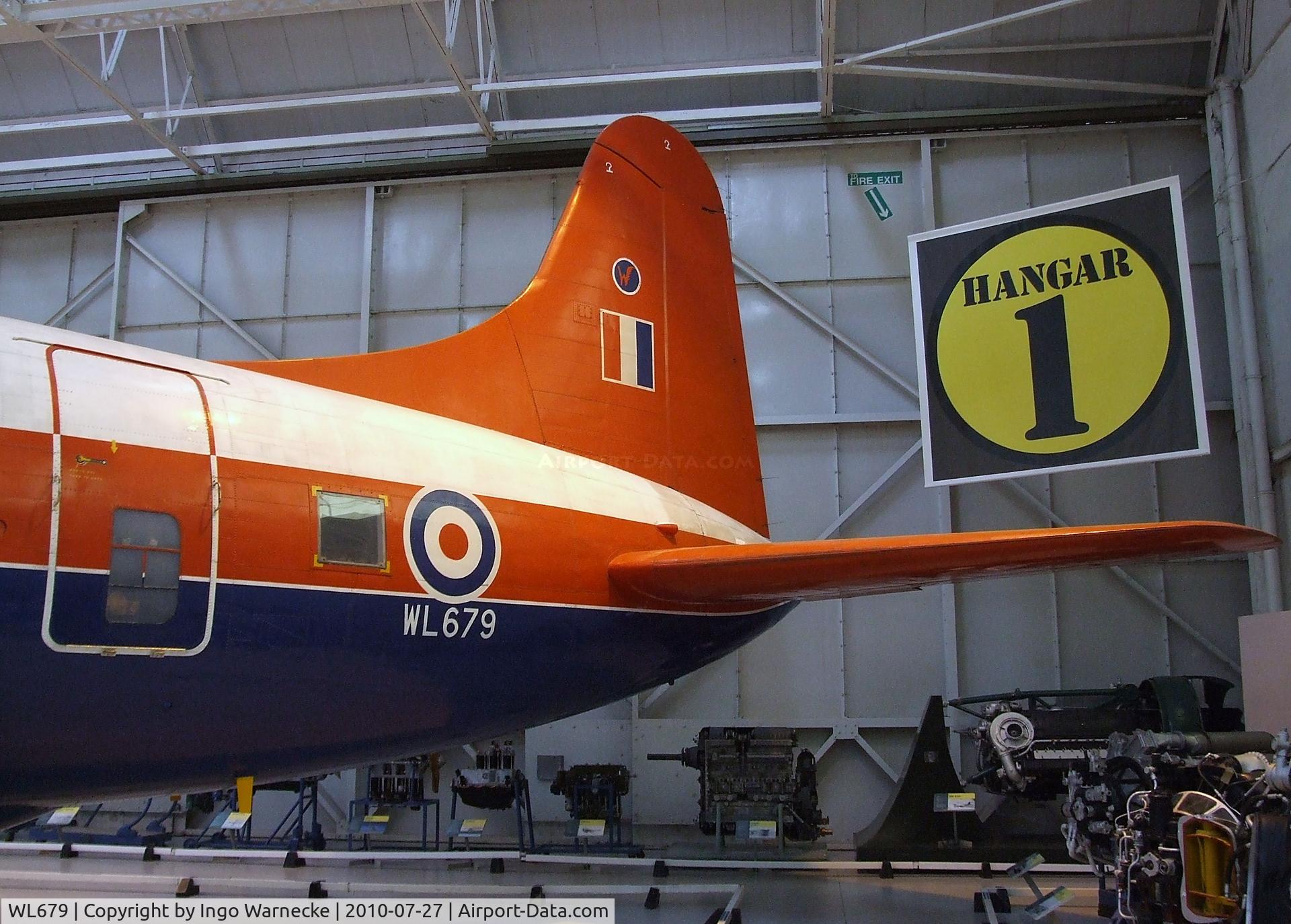 WL679, 1953 Vickers Varsity T.1 C/N Not found WL679, Vickers Varsity T1 at the RAF Museum, Cosford