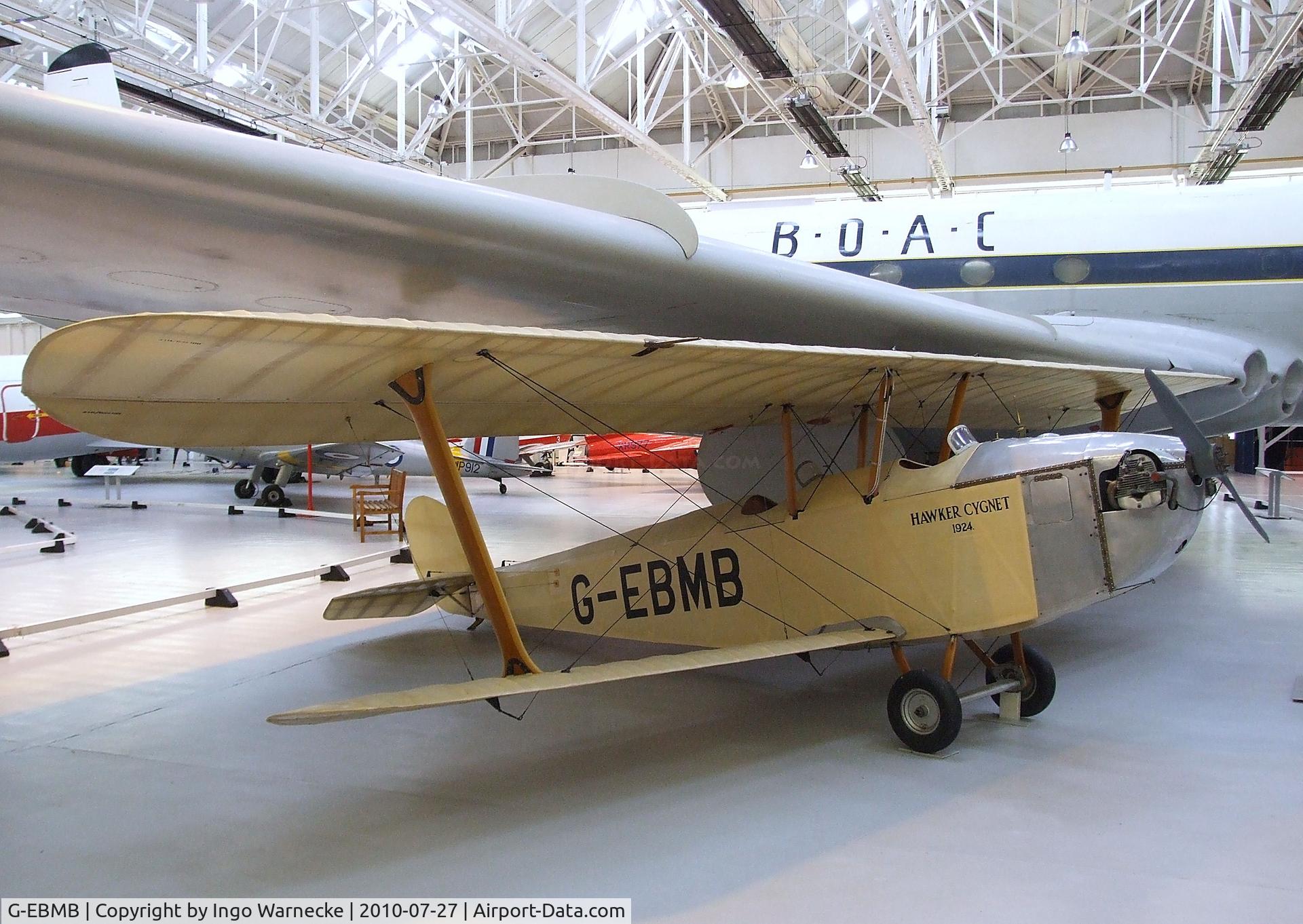 G-EBMB, 1924 Hawker Cygnet 1 C/N 1, Hawker Cygnet at the RAF Museum, Cosford