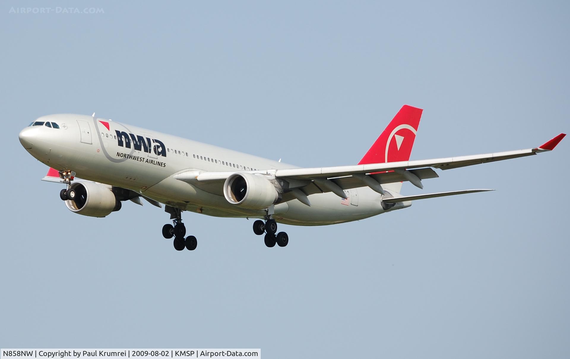 N858NW, 2006 Airbus A330-223 C/N 0718, KMSP